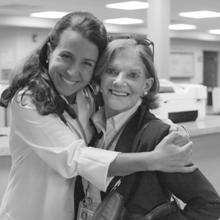 patient and doctor embrace